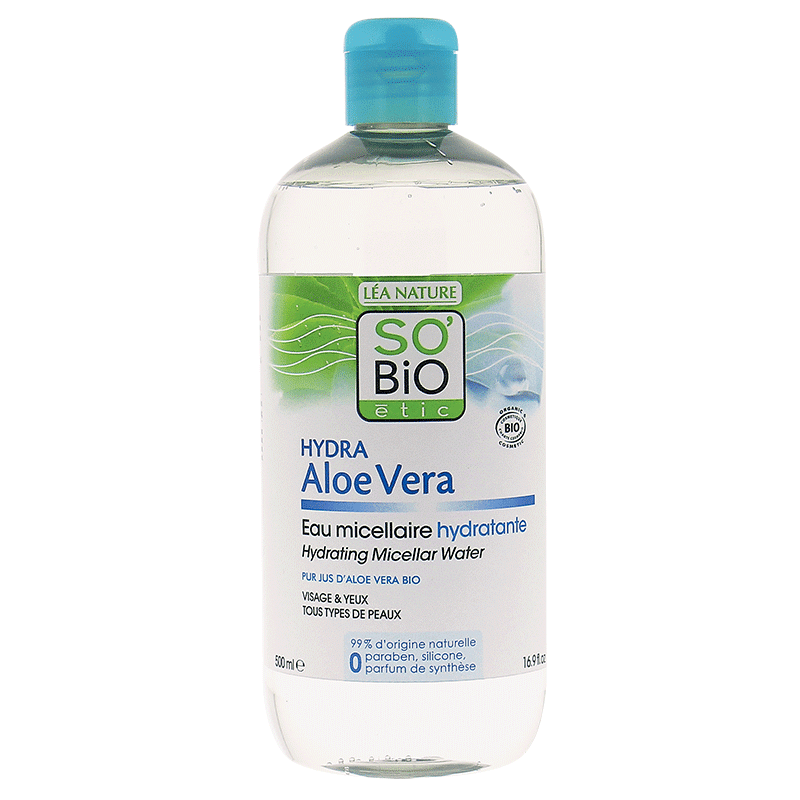 Sobio Hydraaloevera Eau Micellaire Hydratante Bio 500ml